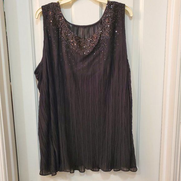 Catherines Tops - Sequin Sleeveless Top